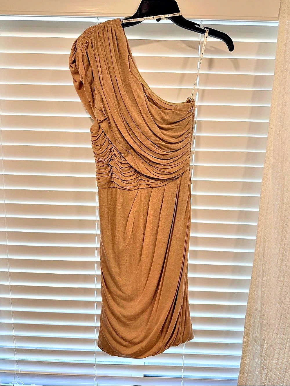 Tracy Reese One-Shoulder Draped Dress